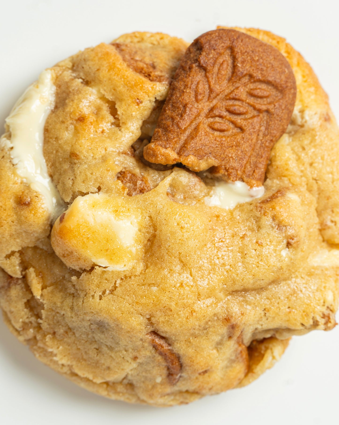 Cookie biscoff y chocolate blanco