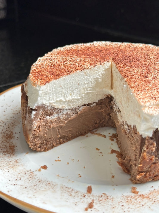 Tarta de queso vasca tiramisú