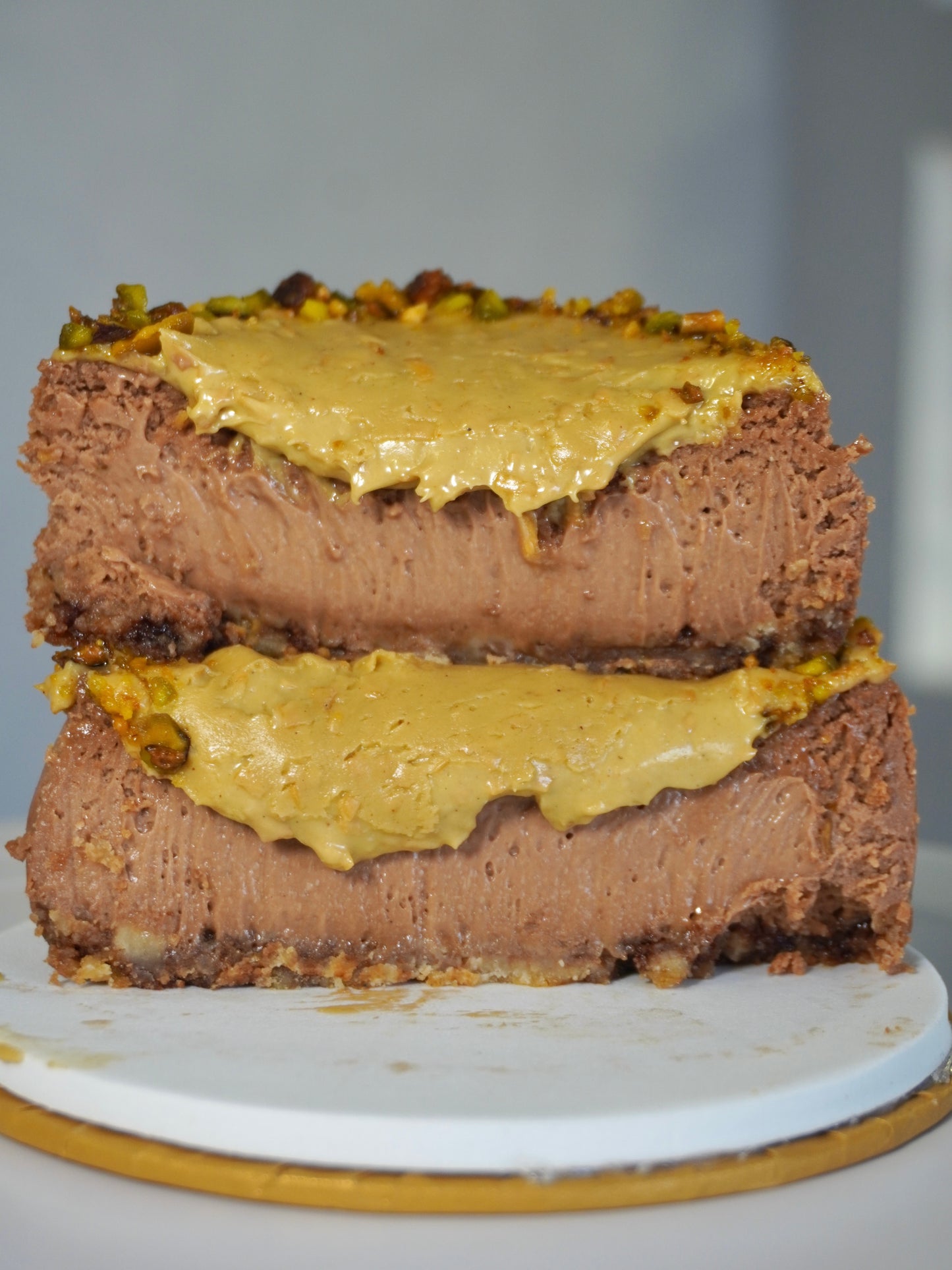 Tarta de queso vasca dubai chocolate