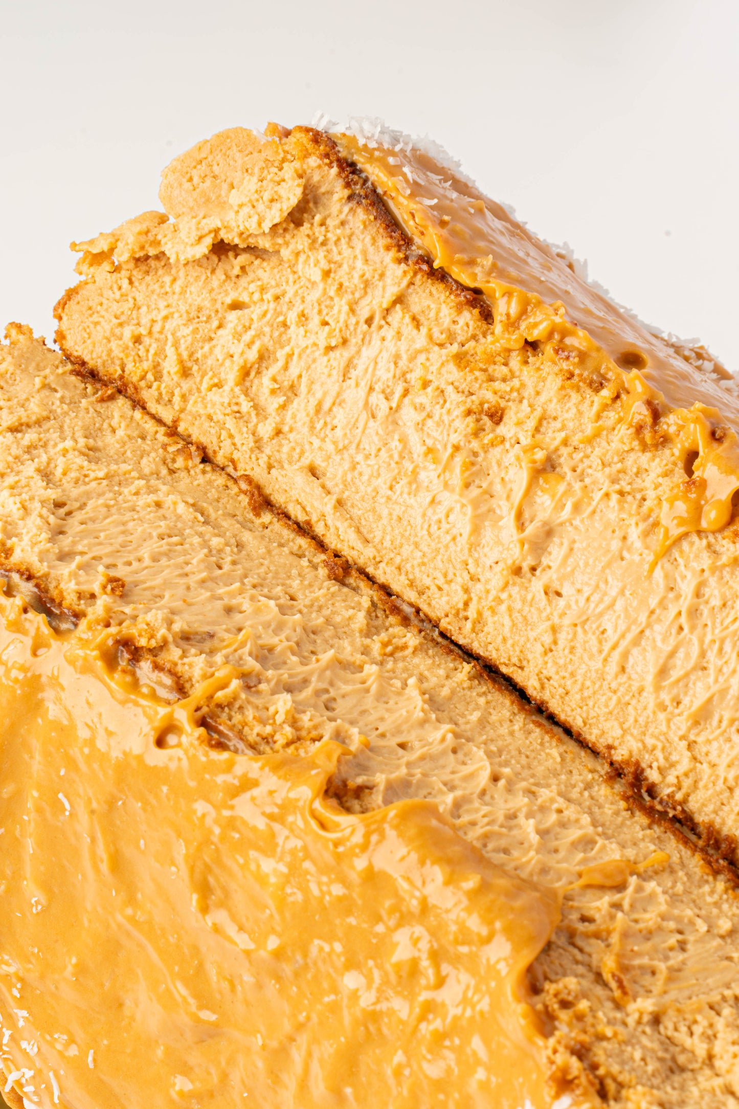 Tarta de queso vasca coco y dulce de leche