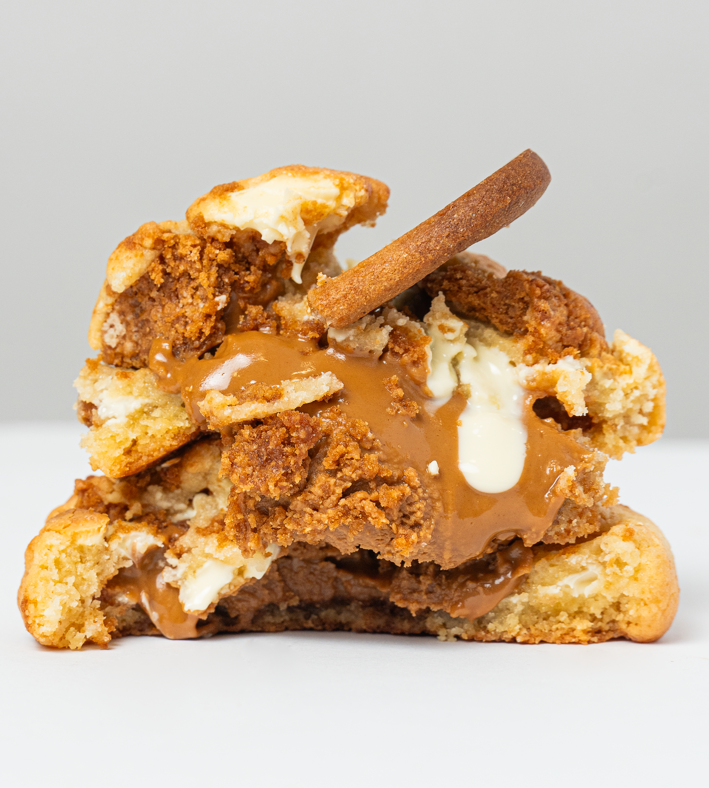 Cookie biscoff y chocolate blanco